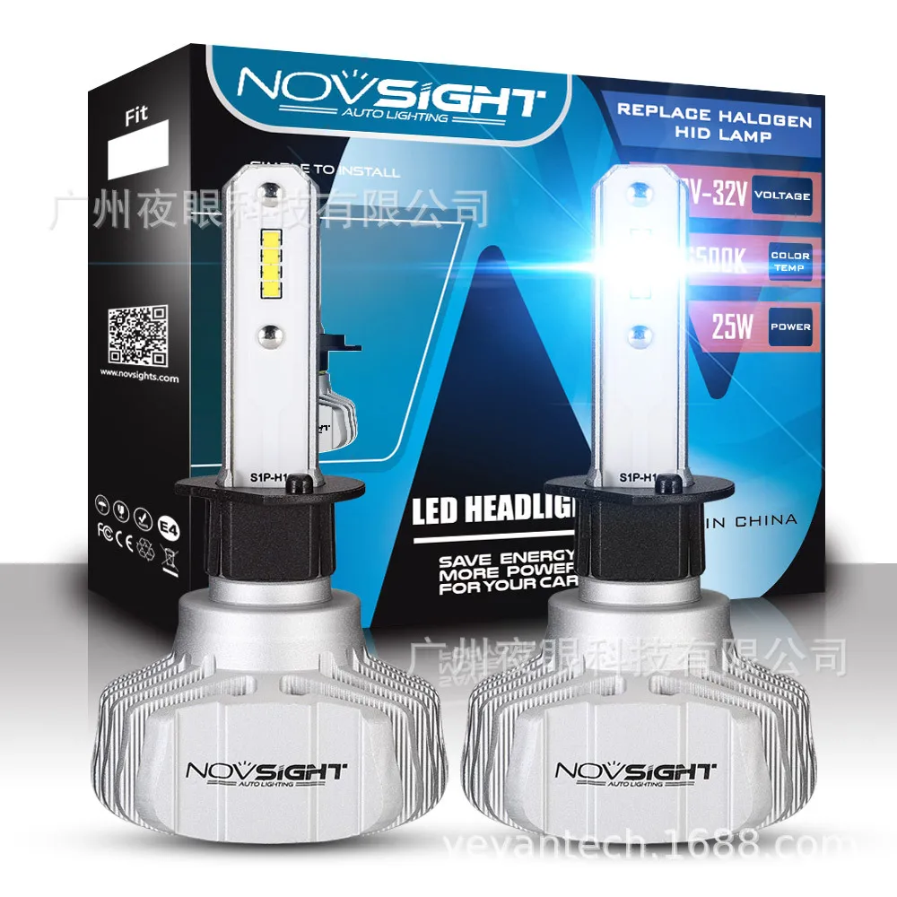 

Novsight H1 Led Car Headlights 50W 10000LM 6500K 12V Led Headlights Car Bulbs LED Car Headlights New N15 H1 H3 H7 H11 9005 9006