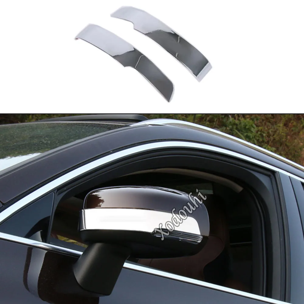 

Для Volvo XC60 2018 2019 2020 2021 2022 2023 автомобильное хромированное заднее зеркало заднего вида из АБС-пластика накладка на капот