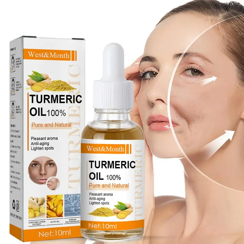 

Remove Dark Spots Turmeric EssentialOil Anti Wrinkle Face Serum Therapeutic Acne Shrink Pores Whitening Moisturizing Skin Care