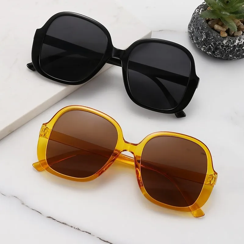 

Солнцезащитные очки с квадратной оправой UV400 для мужчин и женщин, винтажные брендовые дизайнерские солнечные очки с большой оправой