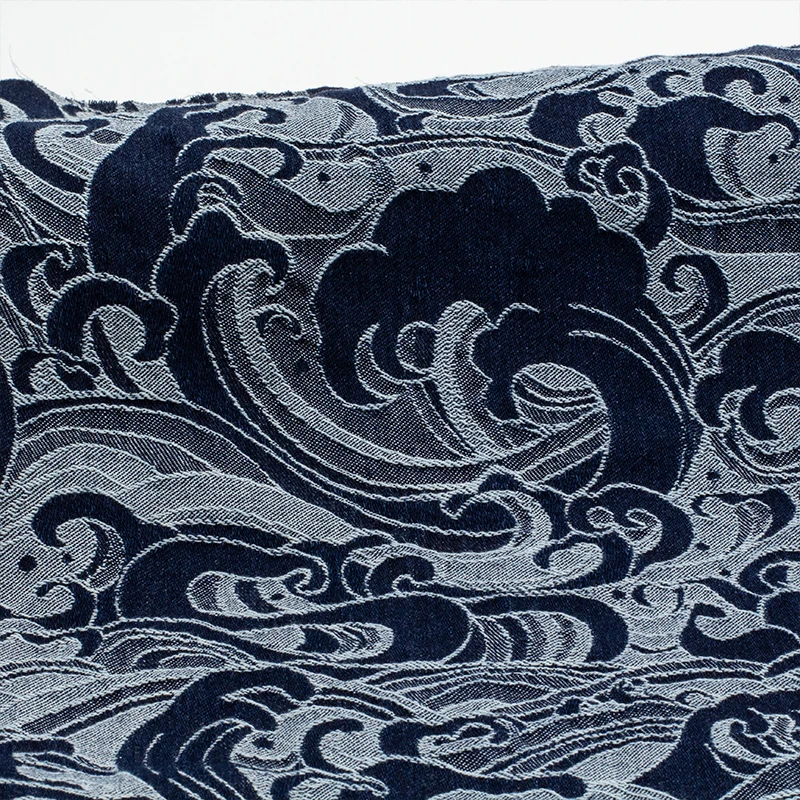 Жаккардовая моющаяся джинсовая ткань Hailang брюки в китайском стиле пальто подушка