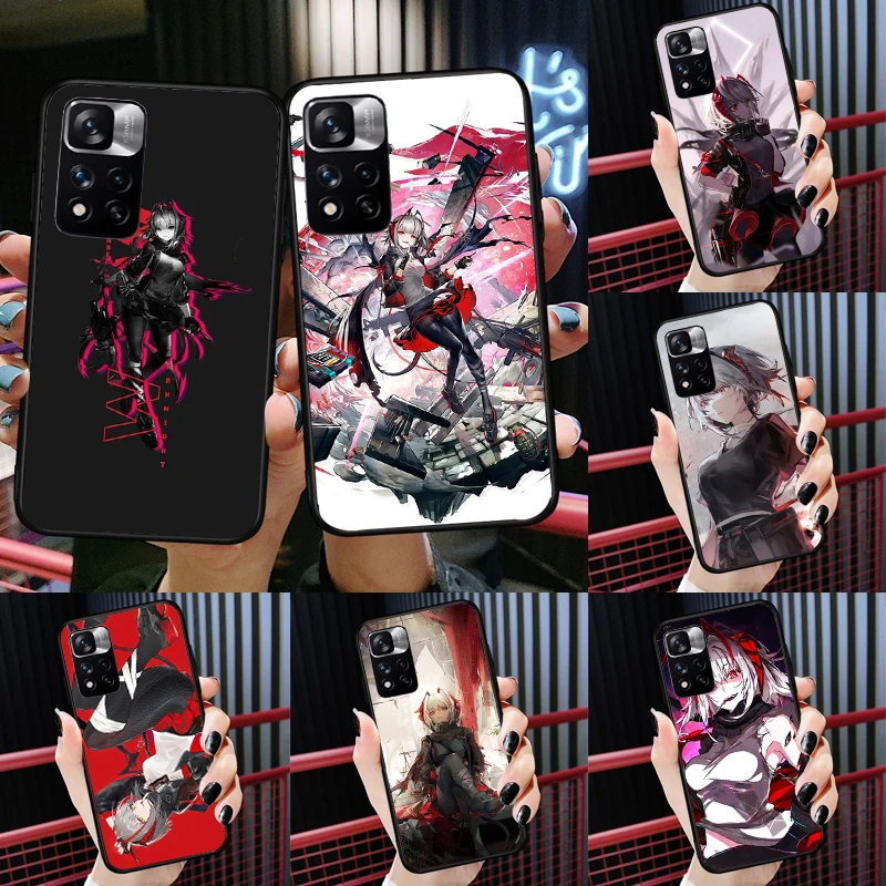 

W Arknights Girl Case For Xiaomi Redmi Note 11 10 9 8 Pro Cover For Redmi Note 10S 11S 10A 10C 9A 9C 9T
