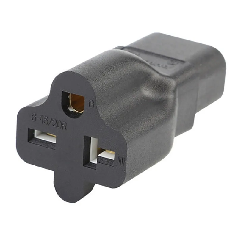 Черный разъем питания 15A/20A 250V US 6-15R 6-20R к серверу IEC320-C14 PDU конвертер розетки