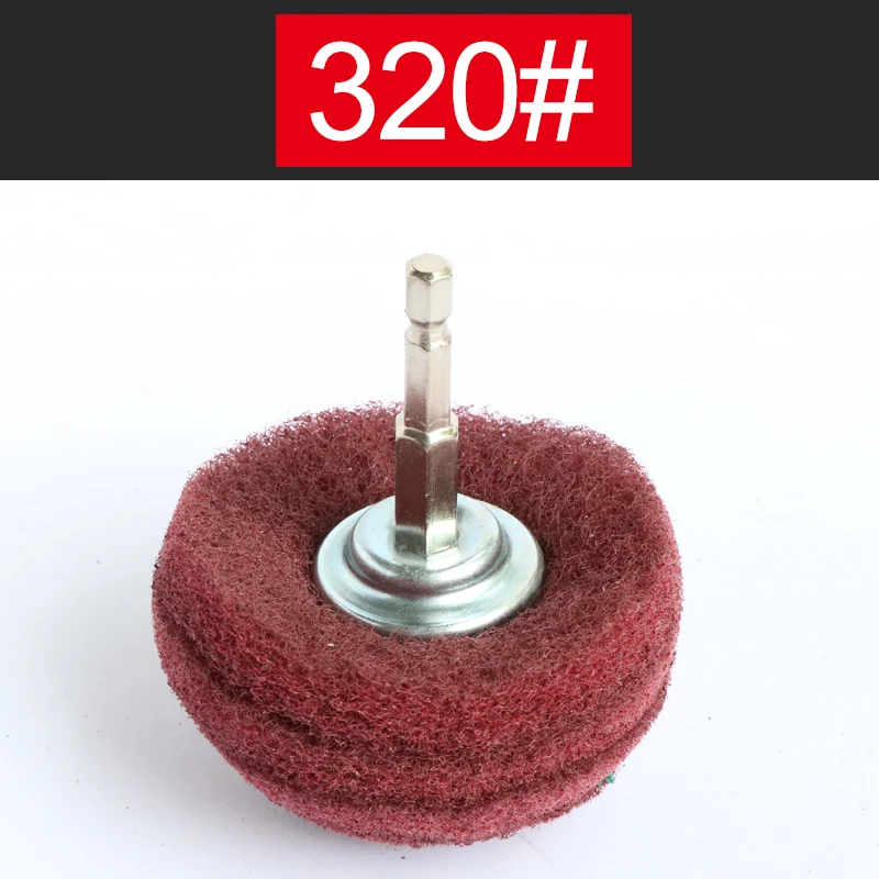 

Полировочное шлифовальное колесо с шестигранным хвостовиком 1/4 дюйма, 50 мм/75 мм/100 мм, нейлоновое волокно, абразивный шлифовальный диск 240 #400 #800 #