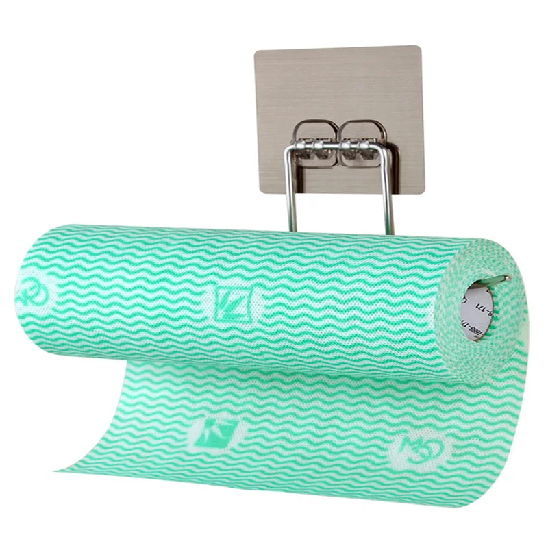 

Kitchen Paper Shelf,Decorative Wall Door Self-Adhesive Hook,Punch-Free Towel Multifunctional Hanger,For Storing Wipe and Brushe