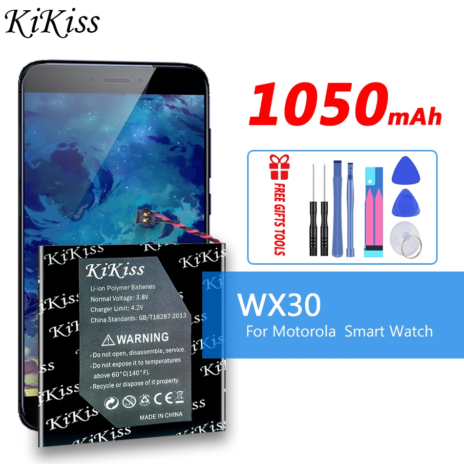 

1050mAh WX30 SNN5951A battery For Motorola Moto 360 (1st gen) Smart Watch 360 1st Gen 2014 Smart Watch Batteries
