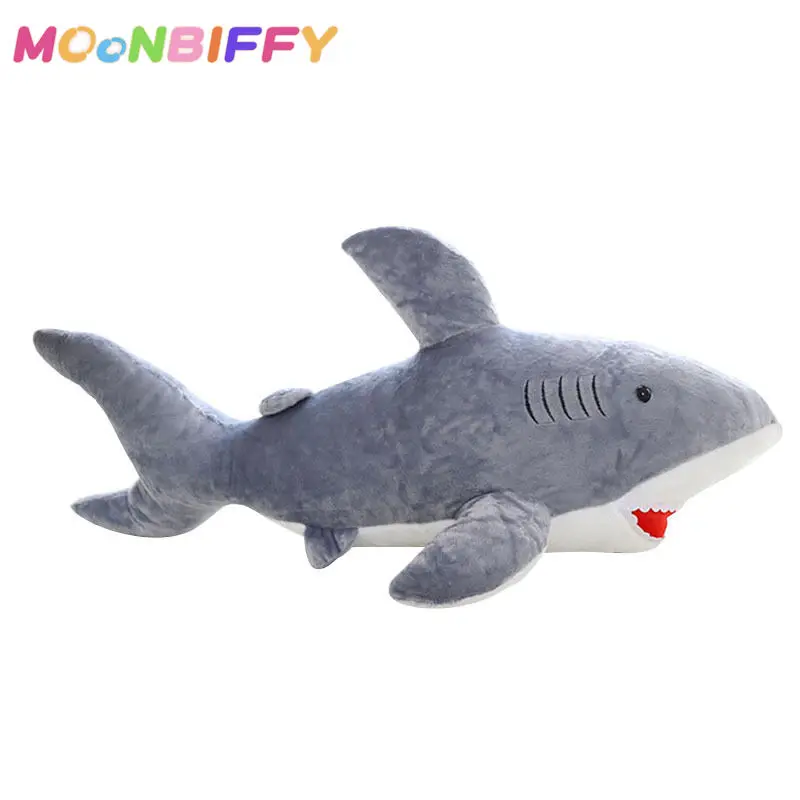 

45cm Cute Soft Giant Large Shark Plush Stuffed Ocean Fish Kawaii Doll Toy Animals Reading Pillow for Children Kawaii Plush