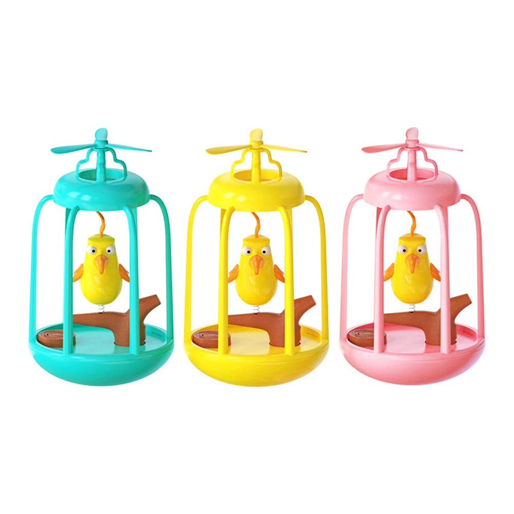 

113.5 x 113.5 x195mm Cat Toy Bird House Cage Funny Tumbler Interactive Kittens Sounding Playing Toy Pet Product Supplies