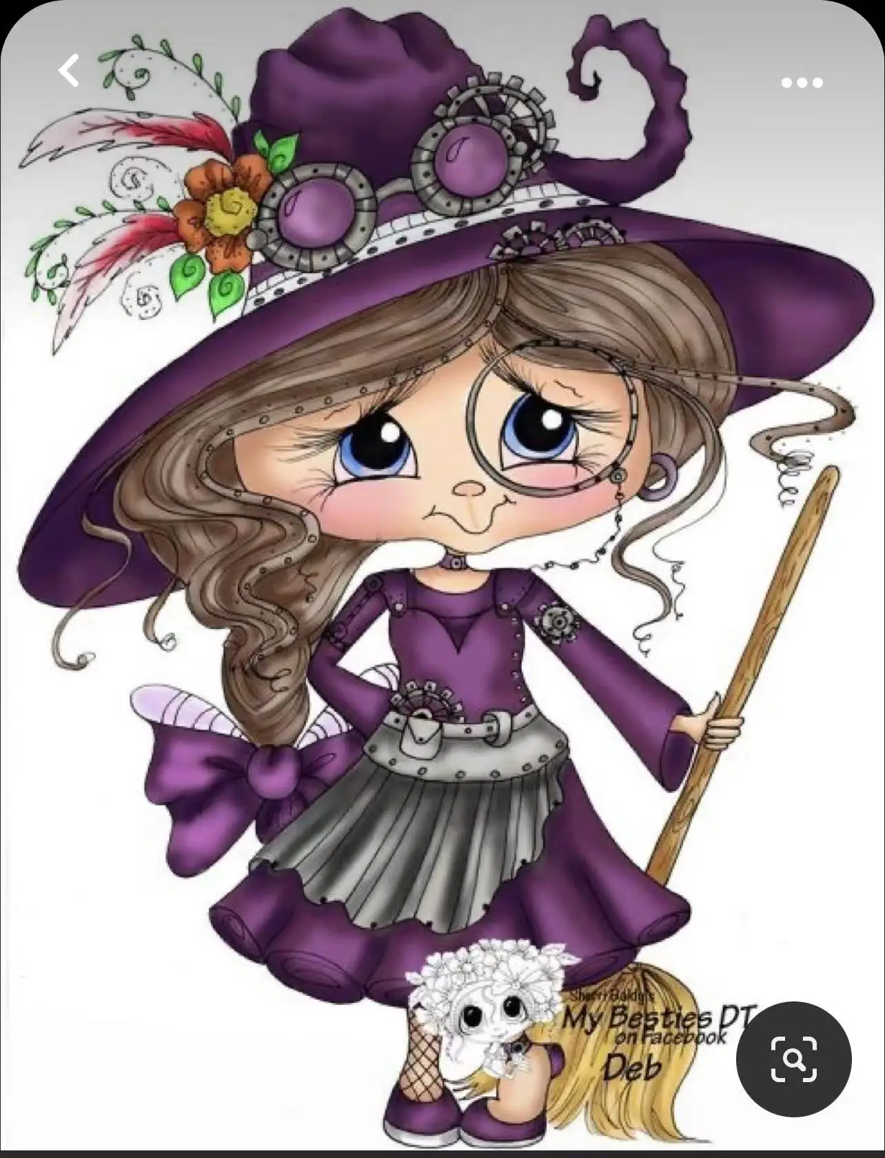

A Sorcerer Girl with a Magic Broom Clear Stamps And Cutting Die Are Used for DIY Cards to Make Cutting Handicraft Templates 1