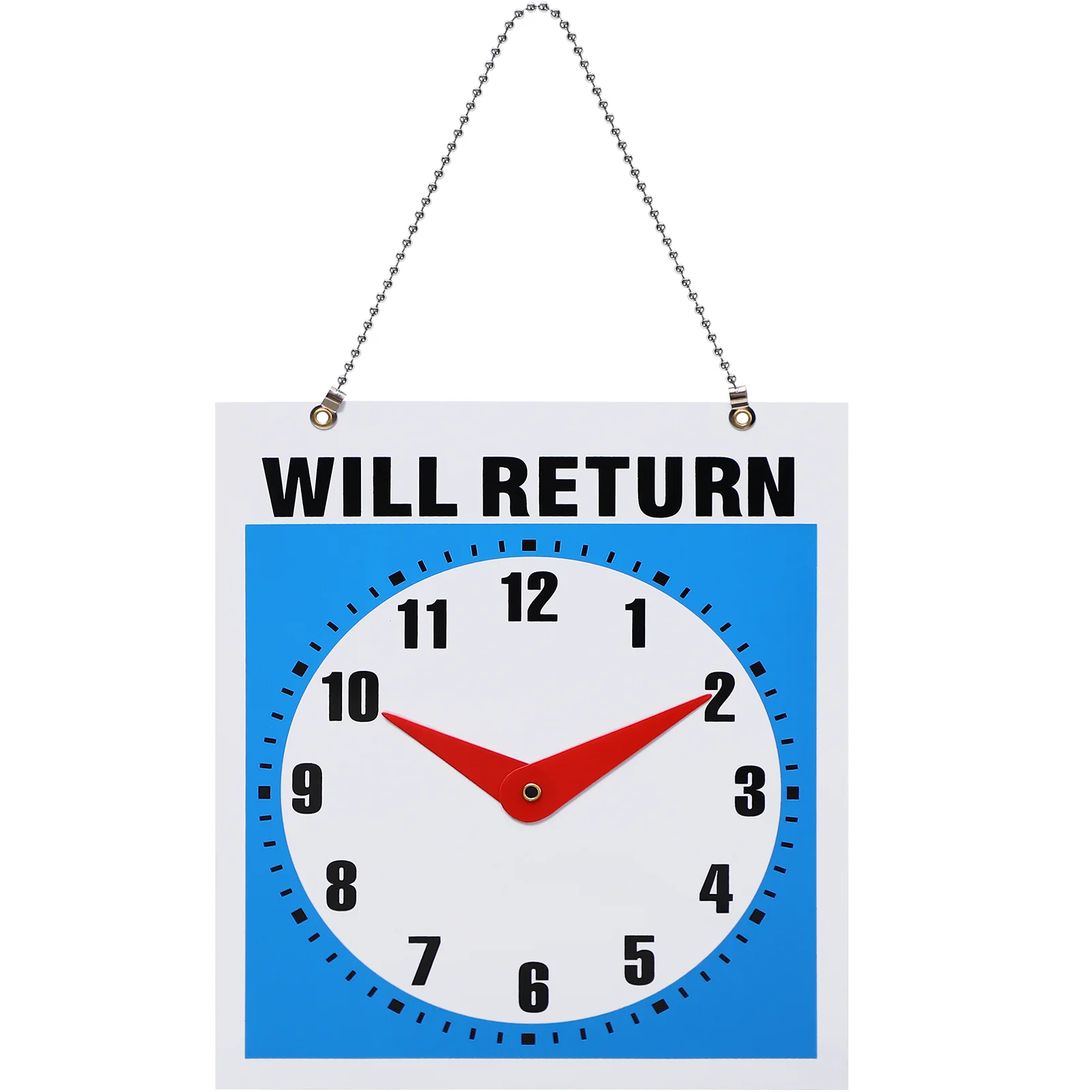 

Sign Open Signs Business Will Be Closed Clock Return Board Door Welcome Office Hanging Lunch Hours Pvc We Right Plastic Pendant