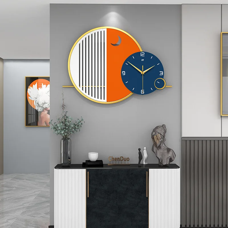 

Wall Clock Living Room European Style Light Luxury Household Modern Simple Decoration Wall Watch Fashion Creative Hanging Clock