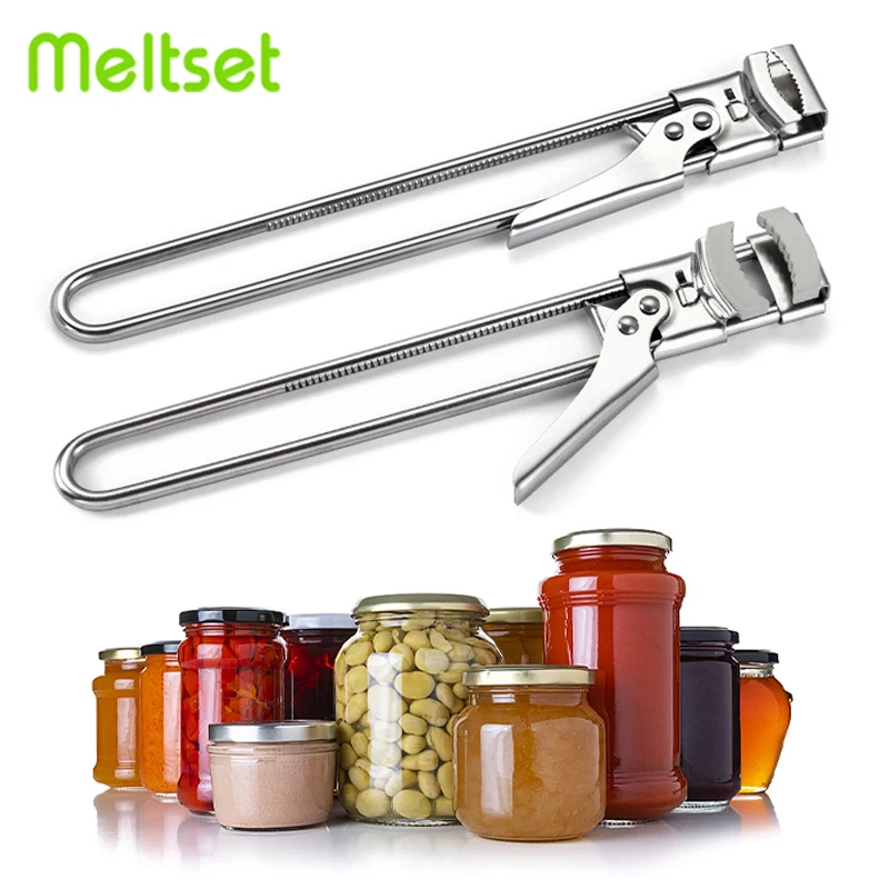 

Can Opener Multifunctional Stainless Steel Jar Bottle Opener Adjustable Non-Slip Manual Bottle Lid Opener Kitchen Gadgets