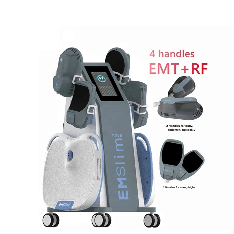 

Emslim 4 In 1 With RF EMS Slimming Machine Electromagnetic Muscle Stimulate Body Contouring Sculpting Equipment 7Tesla Energy