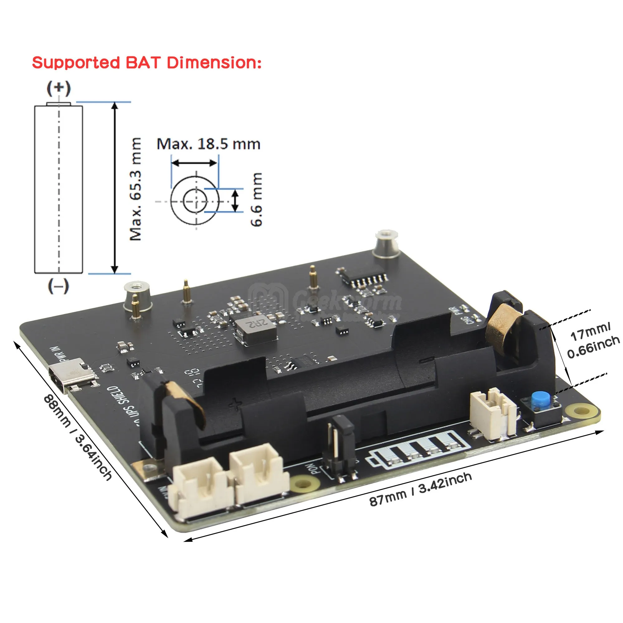Raspberry Pi 4 Model B X703 18650 ультракомпактный ИБП для только Модель | Компьютеры и офис