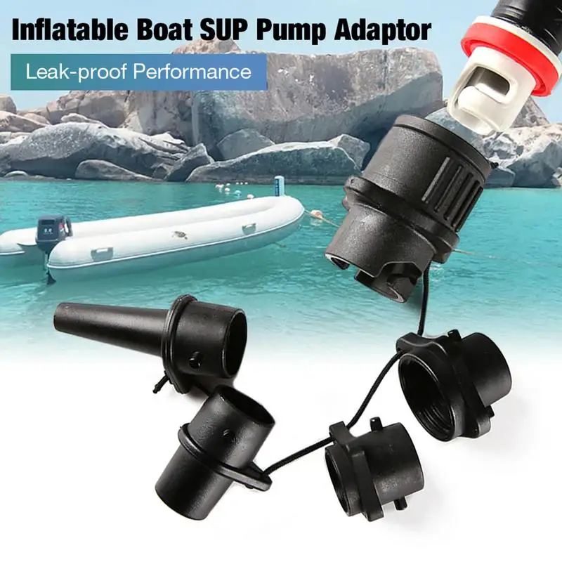 

Valves Adapter Pump Adapter Surf Paddle Board Dinghy Tool Canoe Assault Boat 4 Nozzle Iatable Rowing Boat Air Valves Accesso