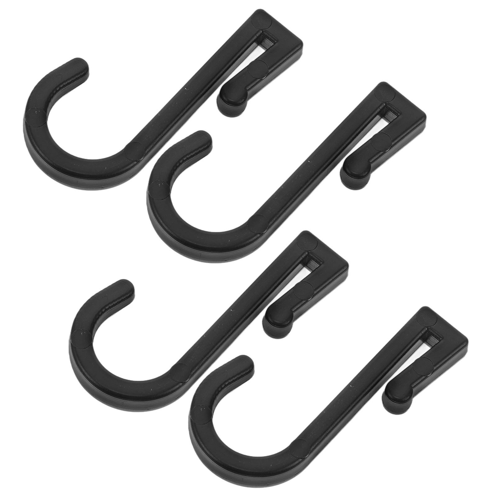 

Пластиковые крючки J-образные черные