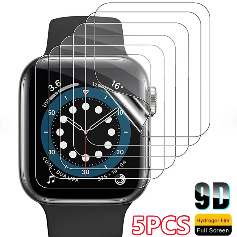 

1-5PCS Hydrogel Film for Apple Watch 7 6 SE 5 4 3 Screen Protectors 45mm 41mm for Apple iWatch Series 5 4 3 38mm 42mm 40mm 44mm