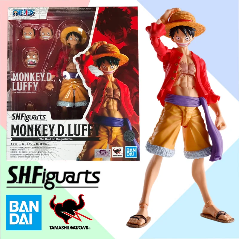 

Original Bandai One Piece SHFiguarts Monkey D. Luffy Pvc Anime Action Figure Collection Finished Model Kit Toys For Children Kid