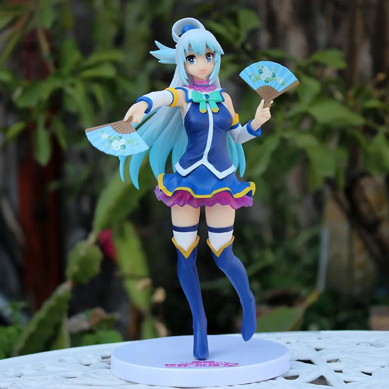 Фото Аниме Kono Subarashii Sekai ni Shukufuku o! Aqua Фигурка Коллекция ПВХ Модель Куклы Хобби Игрушки Настольные украшения 20 см №3