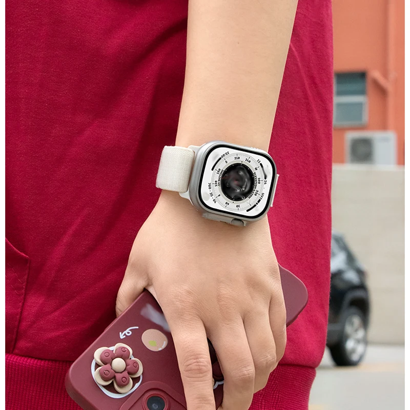 Ремешок Alpine для Apple Watch Ultra 2/1 Band 49 мм 45 44 м 42 41 40 38 нейлоновый браслет IWatch 9 8 7 6 5 4 3 SE