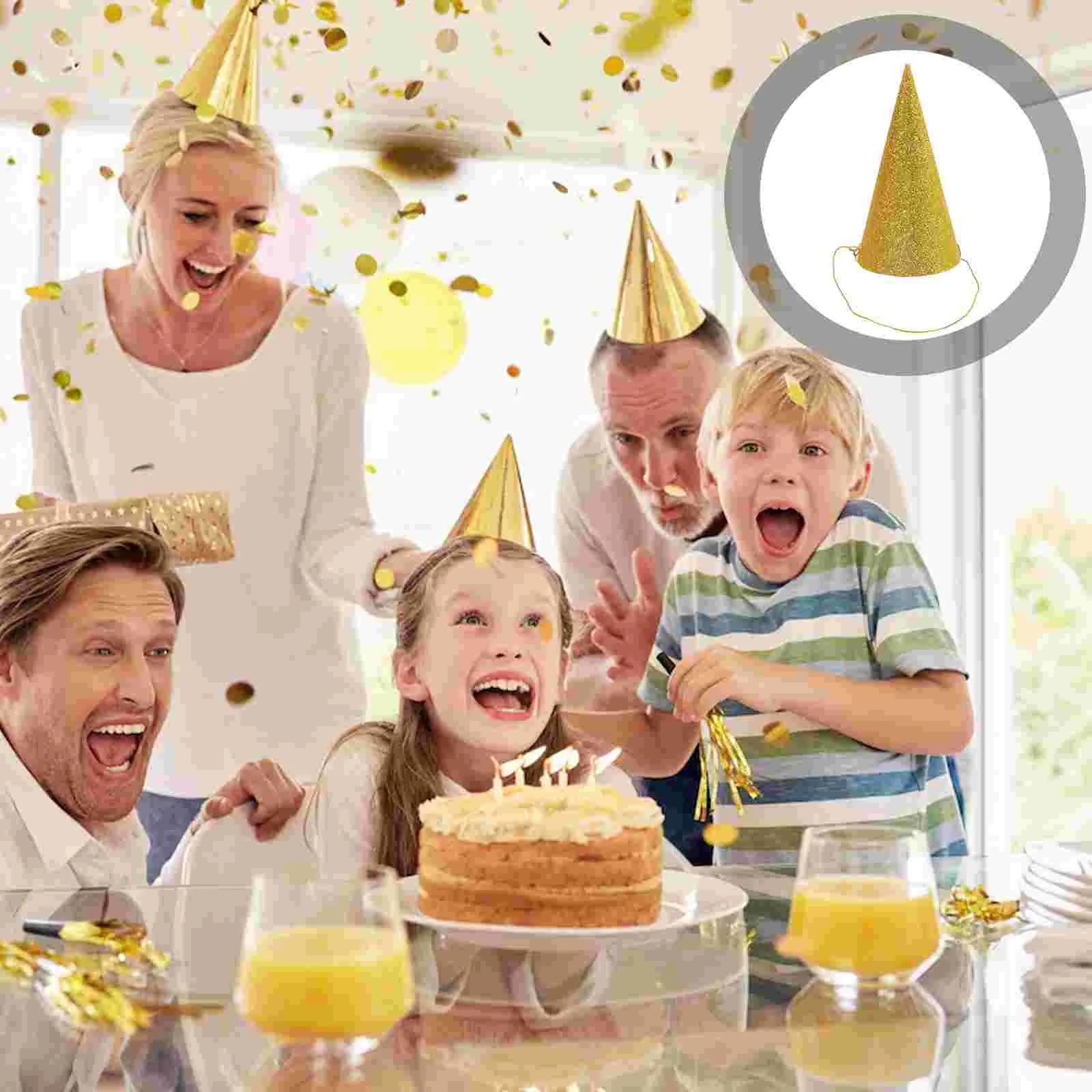 12 шт. шапка для детей с днем рождения повязка на голову короной коническая