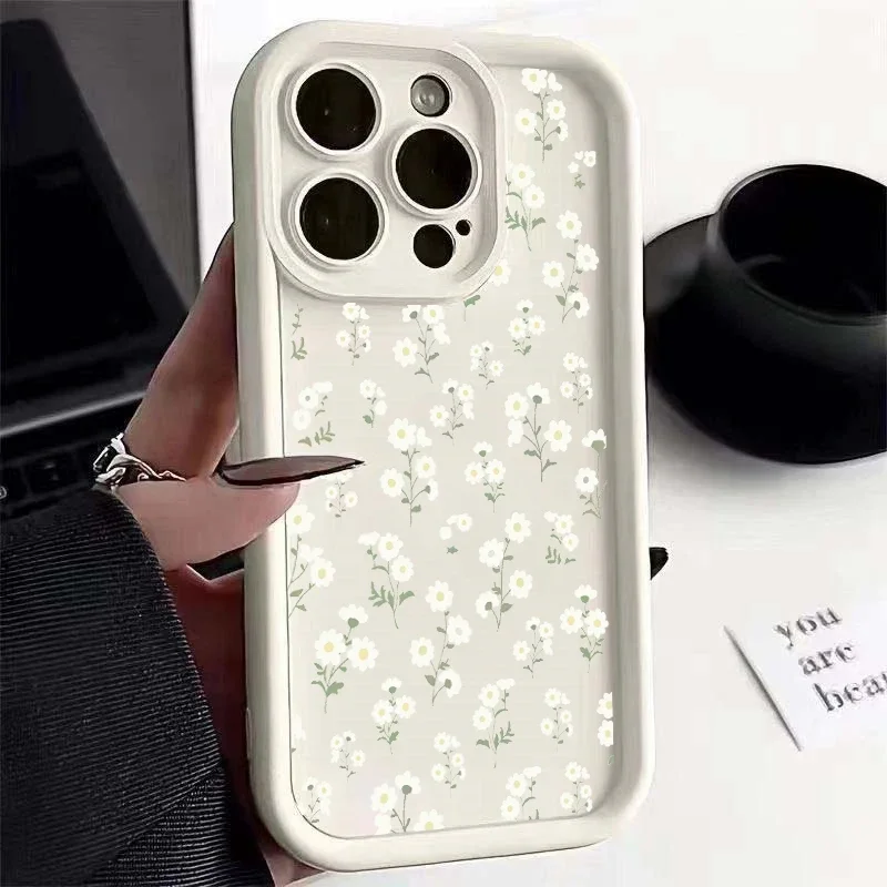 Фото Чехол для телефона Samsung Galaxy M15 M20 M31 M51 M30S M23 M11 A10 J7 Prime Funda с маленькими цветами, силиконовая защита №4