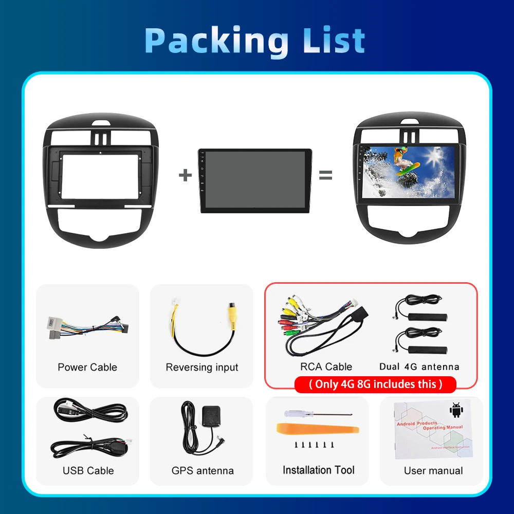 Автомагнитола Podofo мультимедийный проигрыватель для Nissan TIIDA 10 1-2015 Android 2011 Bluetooth