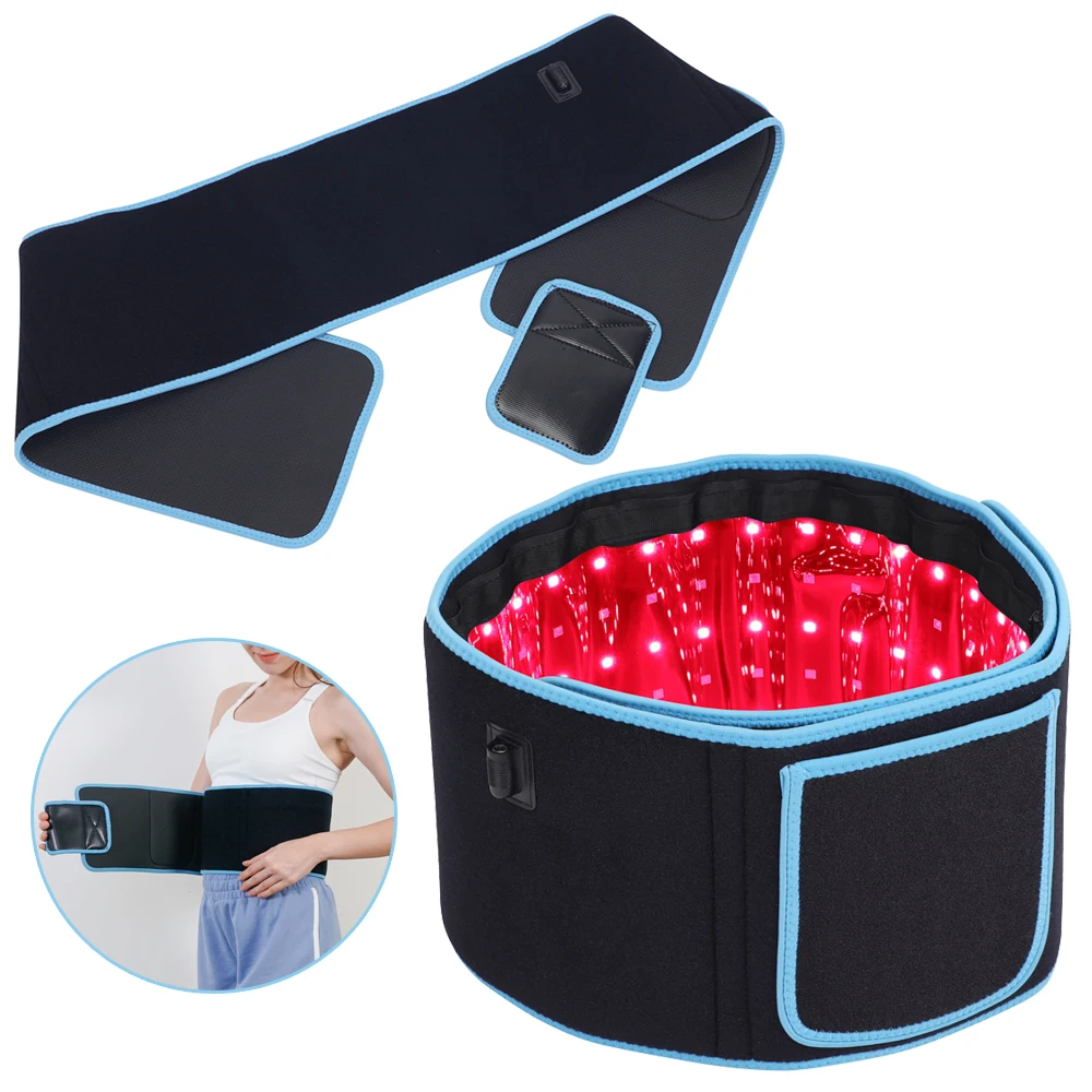 

LED Infrared Heating Therapy Waist Pad Red Light Therapy Belt Abdomen Heating Slimming Pad Muscle Pain Relief Hernia Mat Blanke