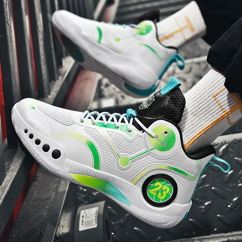 Brand Men Basketball Shoes High Top Thick Sole Sneakers Male Sport Shoes Zapatillas Hombre Mens Trainer Man Basketball Shoe 2023