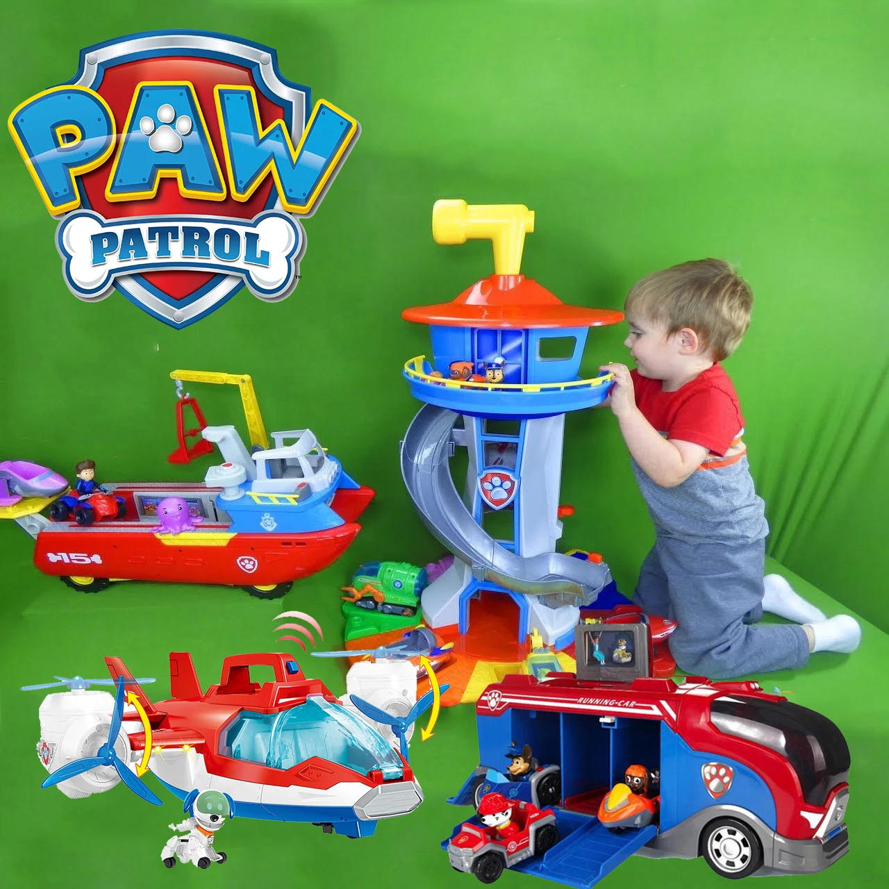 

Big Size Paw Patrol Tower Patrulla Canina Lookout Vehicle Figures Toys With 6 Cars 6 dogs Modle Car Gift For Children Birthday