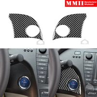 for toyota prius 2012 2015 engine button panel cover trim sticker real carbon fiber car interior styling decoration accessories
