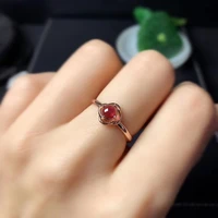 natural garnet ring for women s925 ruby fashion personality opening ring for girlfriend