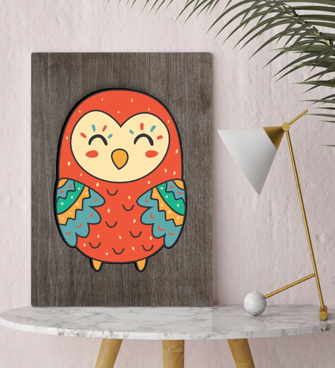 

Холщовый стол BK Home в виде совы, 30x50 см-2