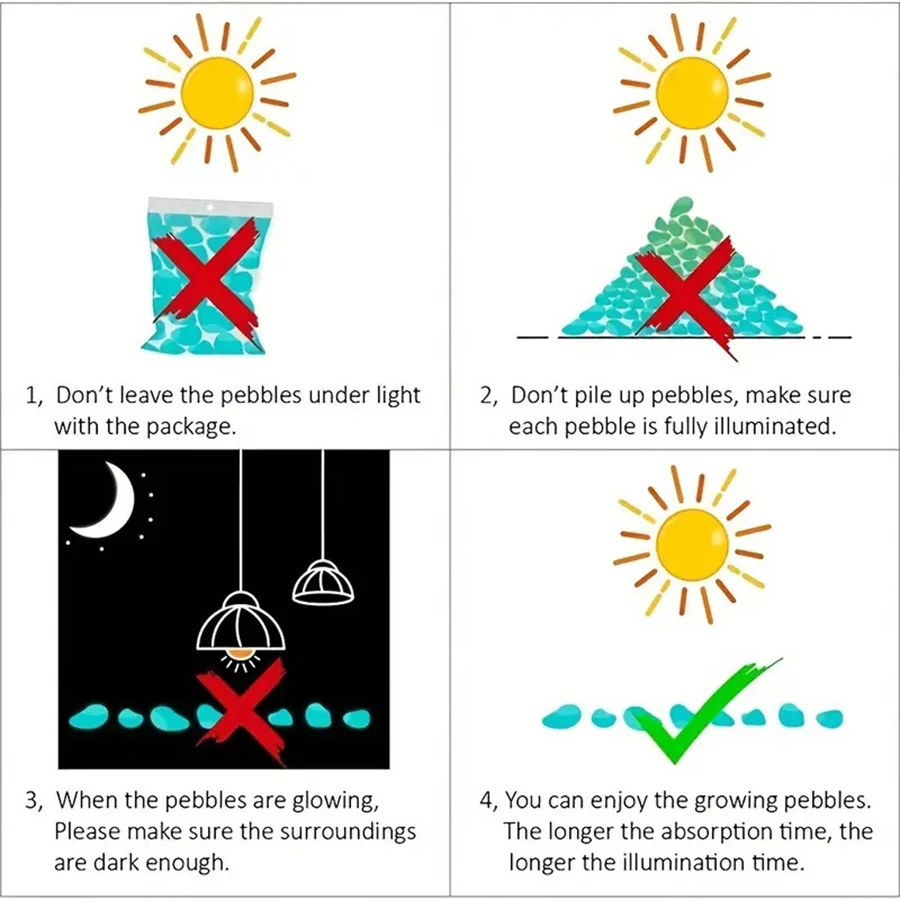 Светящиеся флуоресцентные искусственные декоративные шары 100 шт. для аквариума