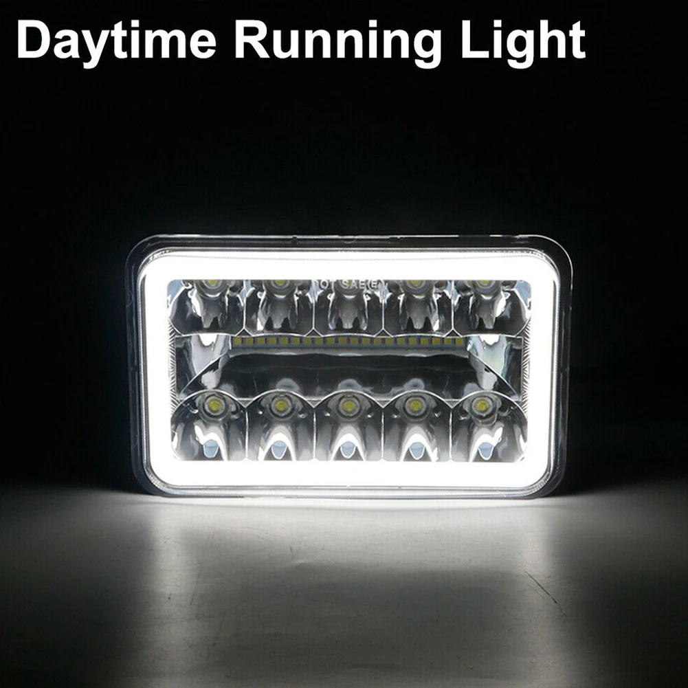 

Exterior Headlight Sealed Beam Truck Waterproof White 12V-24V 4x6 Inch