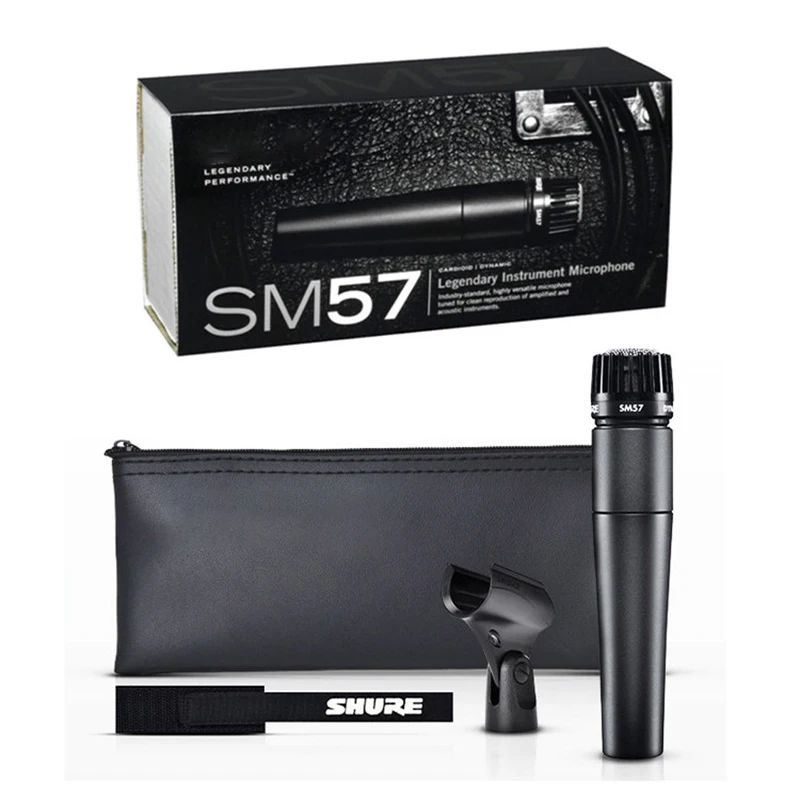 Профессиональный проводной кардиоидный микрофон для караоке SHURE SM57 |