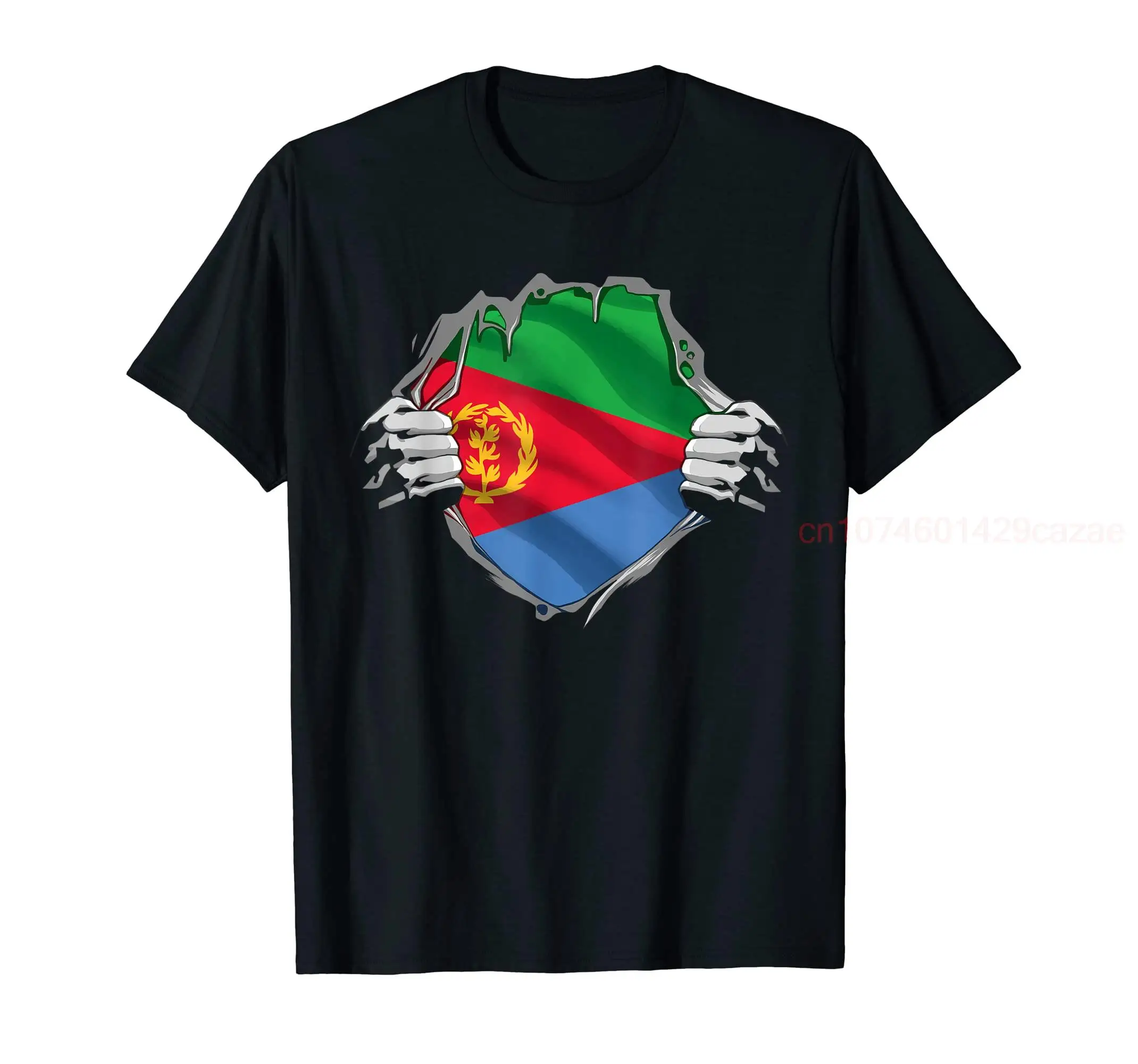 

100% Cotton Super Eritrean Heritage Proud Eritrea Roots Flag T-Shirt MEN WOMEN UNISEX T Shirts Size S-6XL