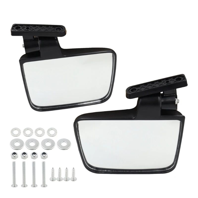 

50JA 2pcs Suitable for Golf Cart Rearview Mirror Rearview Mirrors Universal Folding Side Reversing Reflector Mirror Universal