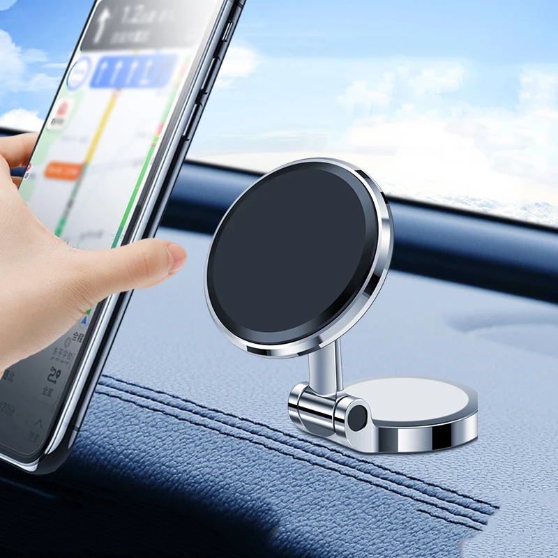 

Magnetic Car Mobile Phone Bracket 360 Degree Viewing Angle Cell Phone Mount Magnetic Holders Auto Circle Durable Accessories