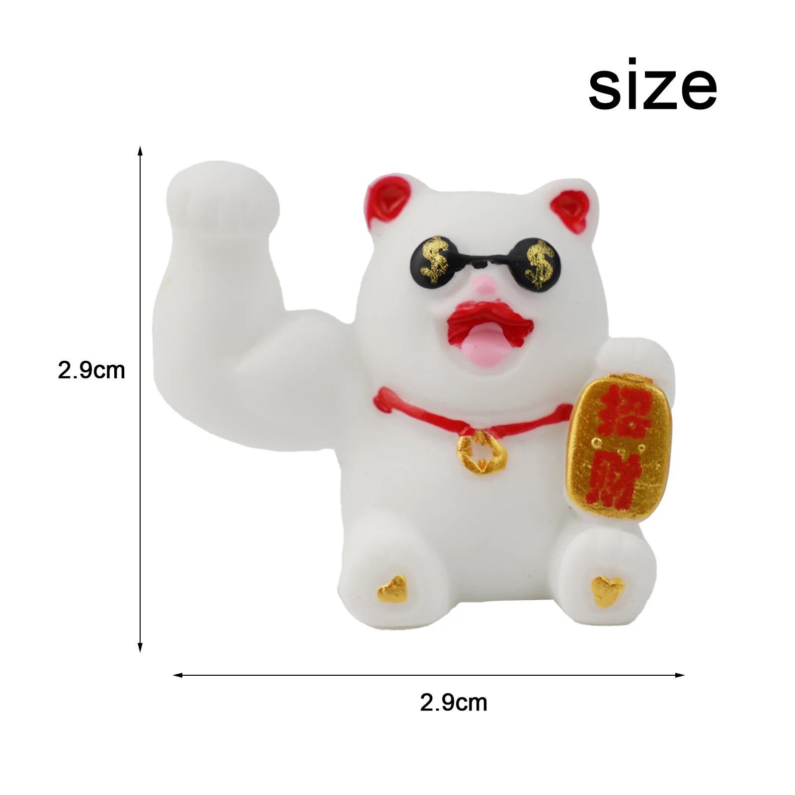 Статуя Lucky Cat привлекательная фигурка фэн-шуй удача аксессуары для гостиной