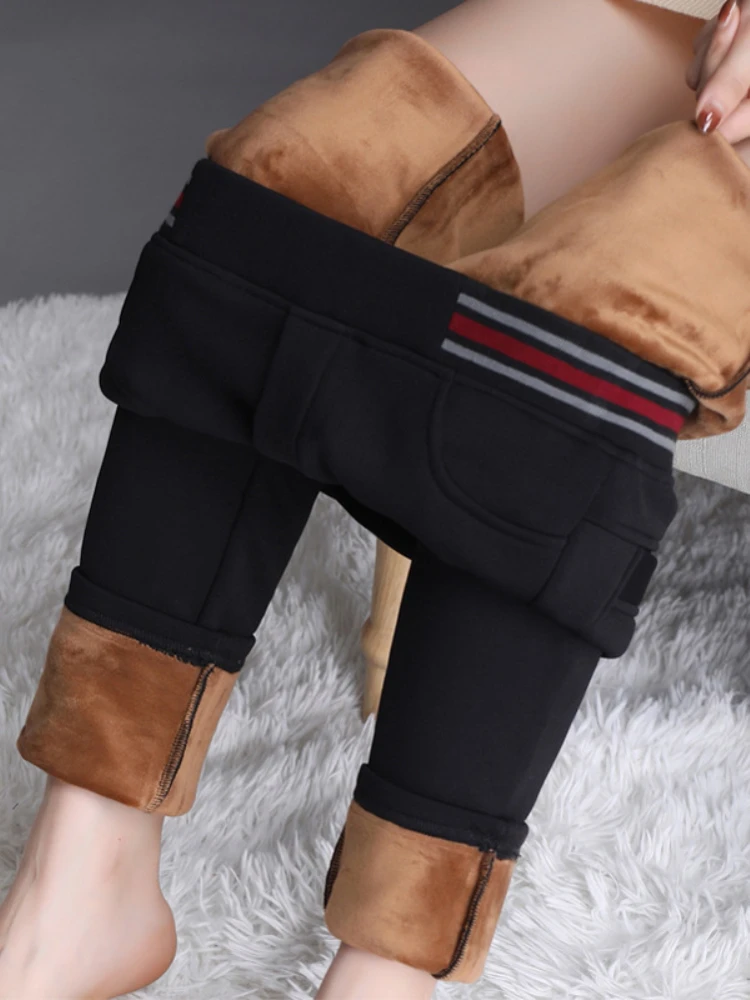 Winter Women Leggings Velvet Warm Pants Hight Waist Solid Color Slim Comfortable Casual  Stretchy Thicken Thermal Legging Women