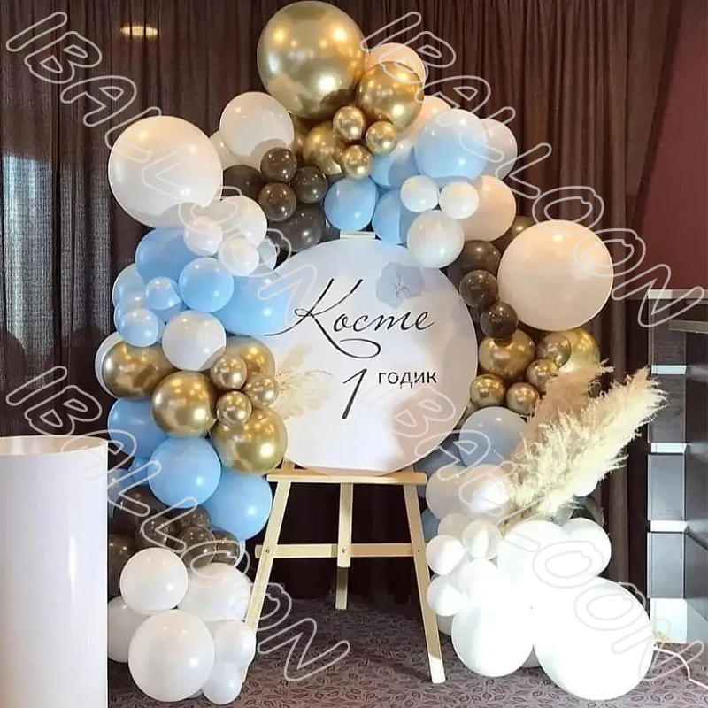 

139pcs Macaron Blue Latex Colorful Balloon Arch Wedding Birthday Party Events Baloon Garland Anniversarie Baby Shower Decor Kits