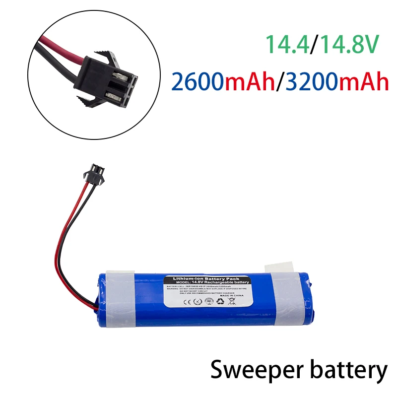 

LEELINCI 14.4v/14.8V Li-ion Battery SM-3P Sweeper Batterie Remote Control Toys SM3P BMS 4S1P 18650 Rechargeable Battery