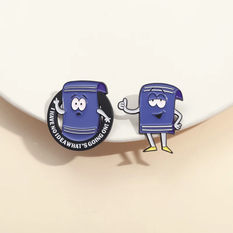Я не знаю что происходит эмалированные булавки для полотенец Мультяшные аниме