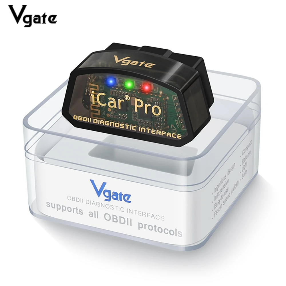 Новый Vgate iCar pro bluetooth 3 0/4 0/WiFi Android/ПК/IOS поддерживает автоматический режим