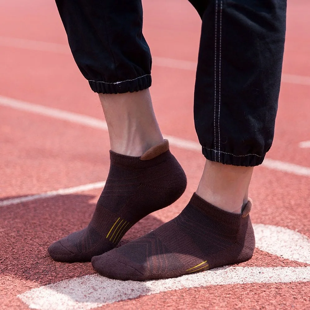 5 Pairs Soft Breathable Women and Men Sports Boat Socks Solid Color Professional Fashion Casual Women Cotton Athletic Socks