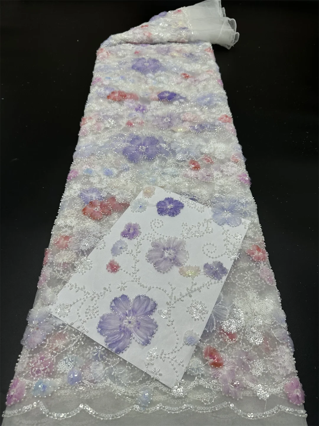 Африканский нигерийский жаккардовый тюль кружевная ткань 2025 г. высокое качество