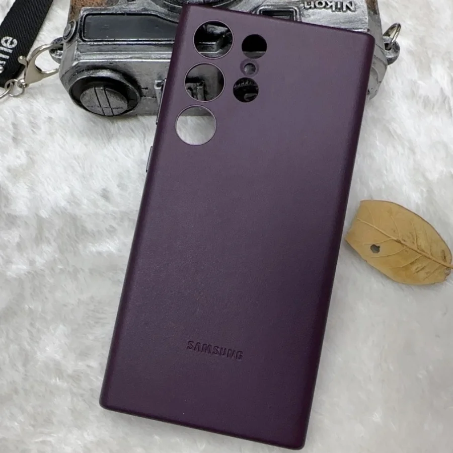 Официальный кожаный чехол для Samsung Galaxy S24 Ultra S23 S22 Plus защита объектива все включено