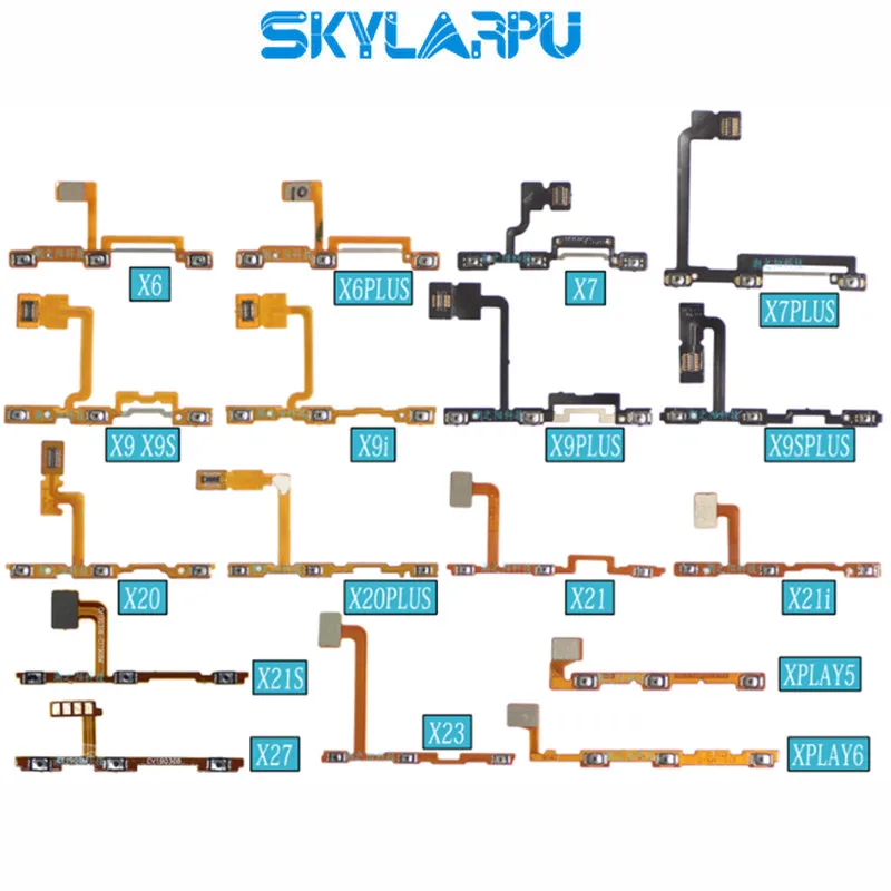 Боковой плоский кабель для включения/выключения для Vivo X23 X27 X27Pro X30 X30PRO X50 X50PRO XPLAY5 XPlay6 X5 PRO кнопки питания/громкости