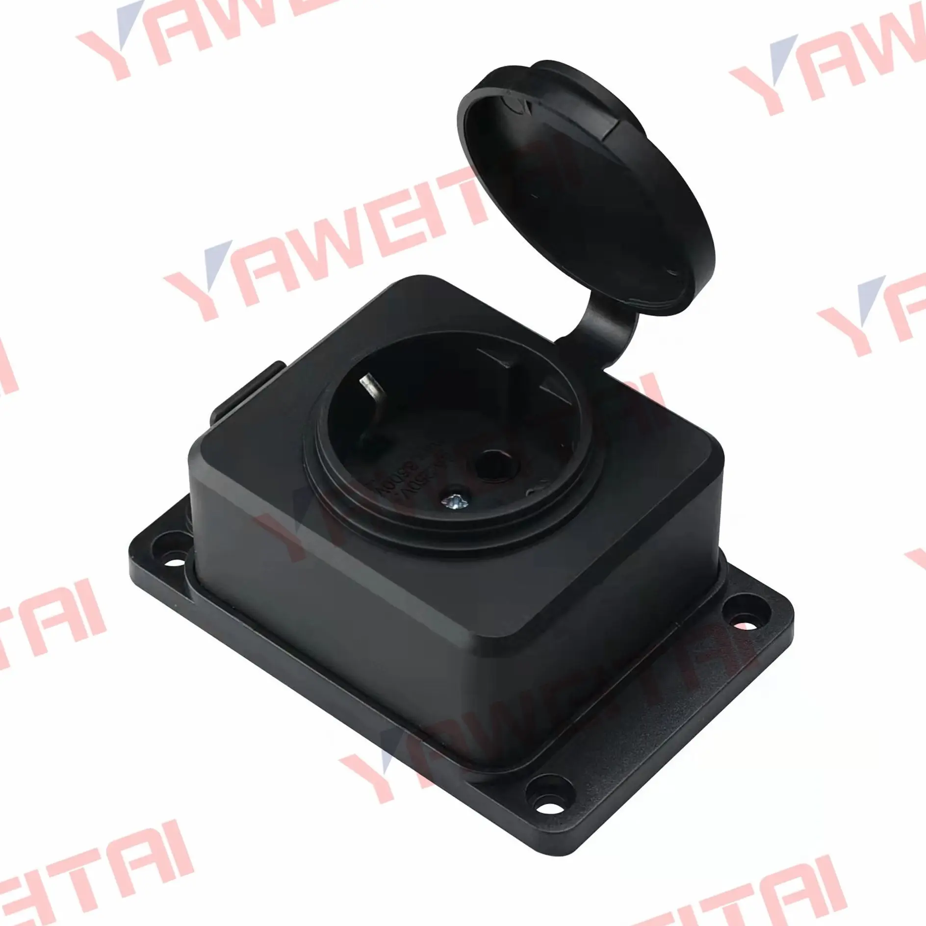 Новый IP54 16A 3500W EU немецкий уличный водонепроницаемый штепсель с крышкой y Россия
